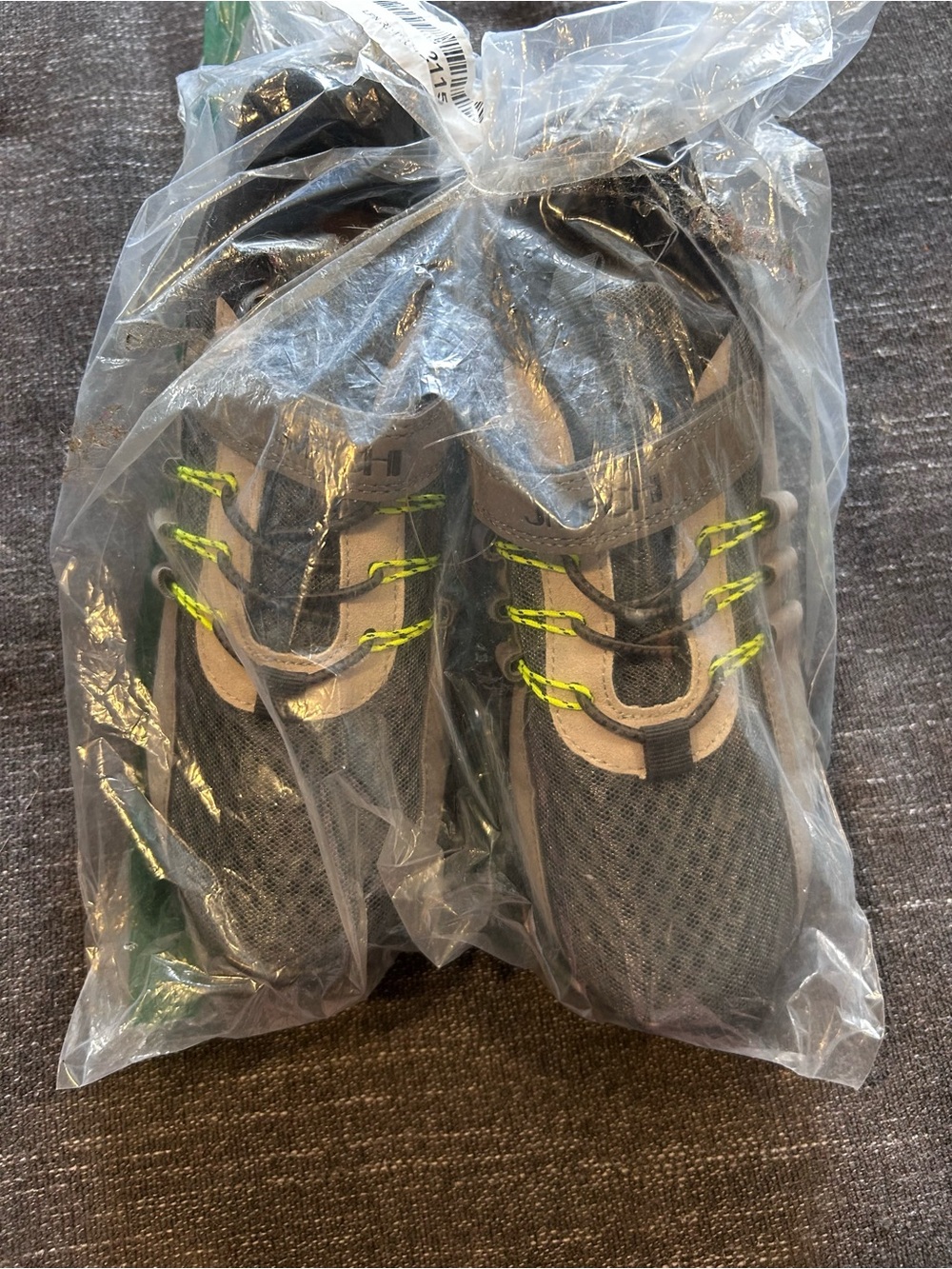 Kids Gray and Neon Green Athletic Sneakers - Lightweight Comfort